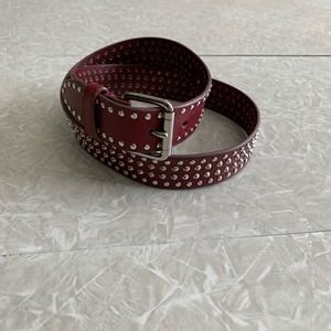 Red Studded Belt